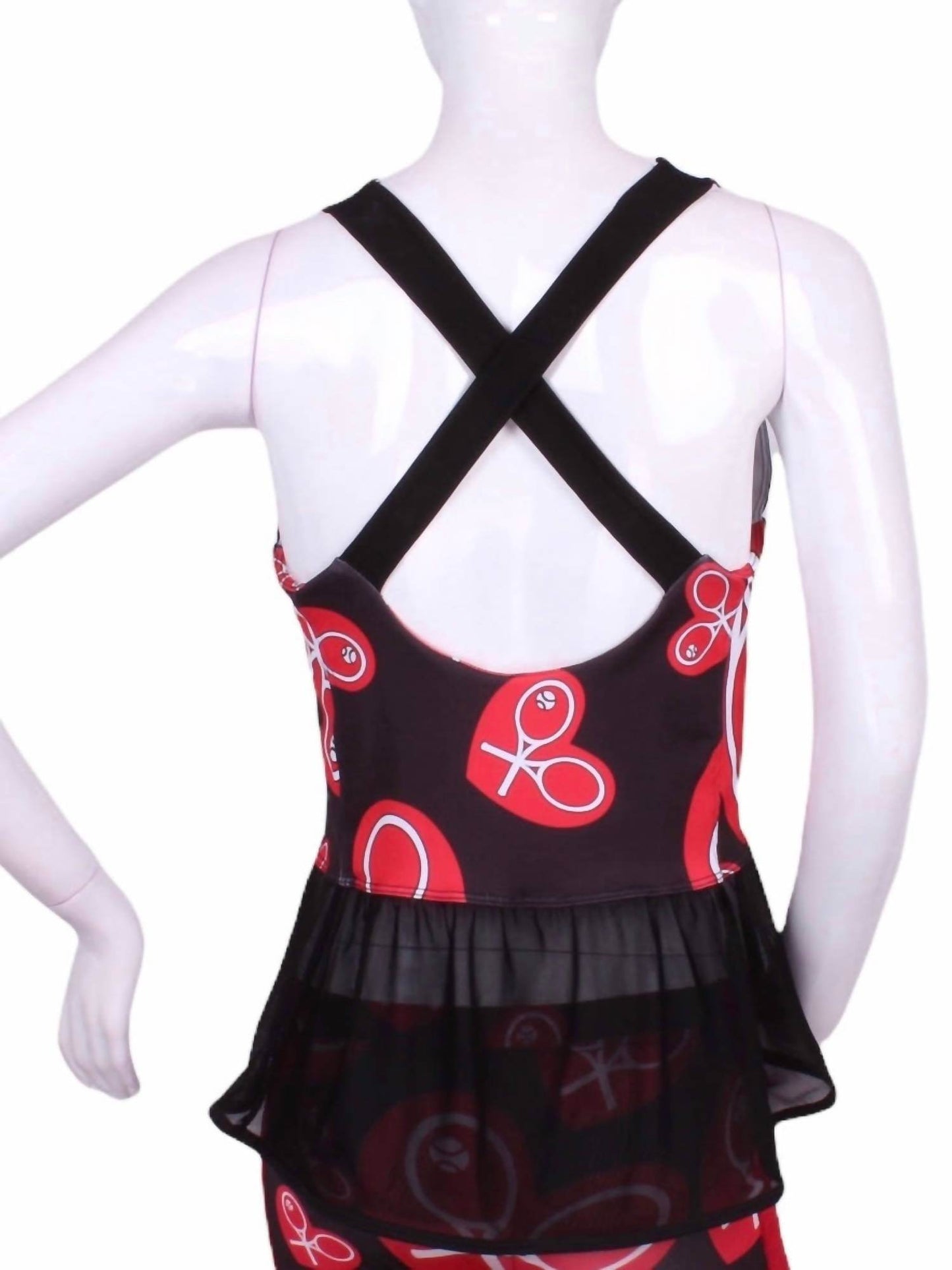 Love Love Tennis - Women's Limited Ruffle Tennis Tank - Rack Hunt