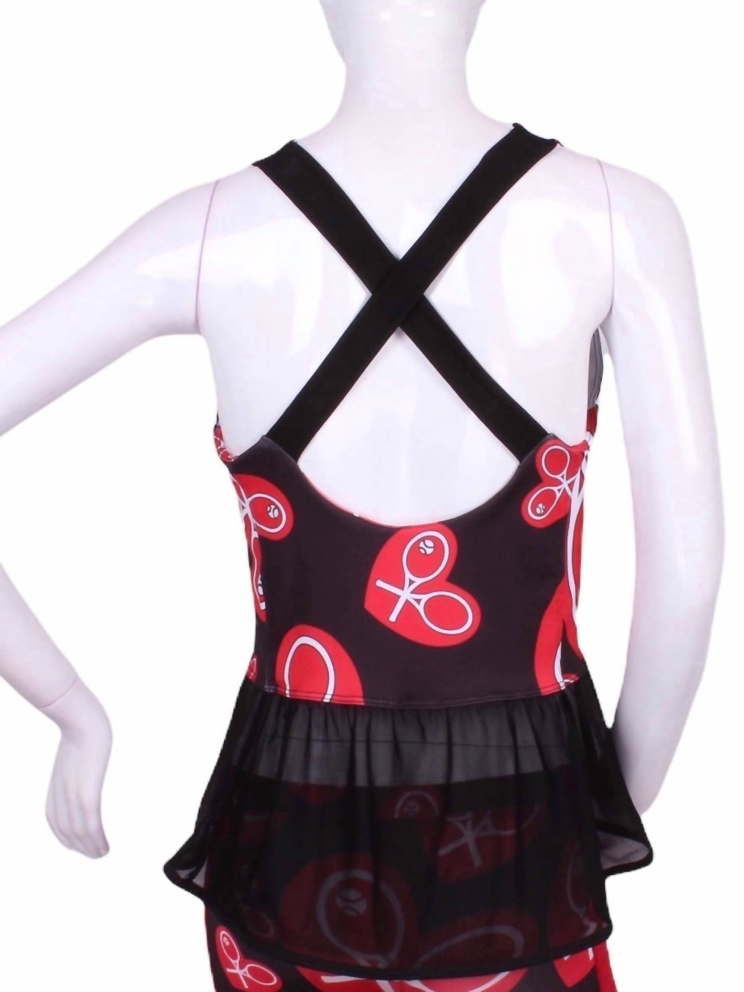 Love Love Tennis - Women's Limited Ruffle Tennis Tank - Rack Hunt