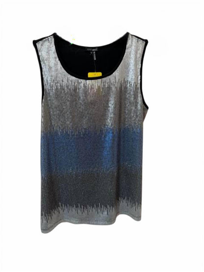 Women Dip-Dye Sequin Knit Back Tank Top