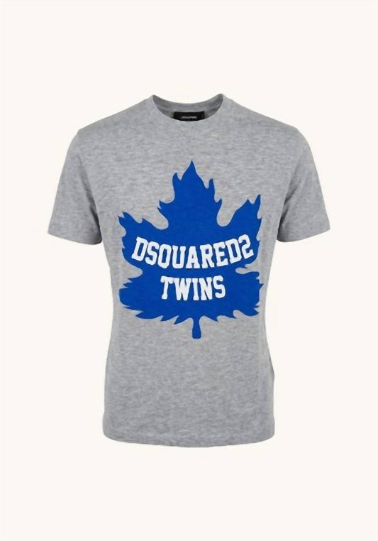 Women's Twins Maple Leaf Print Cotton T-shirt