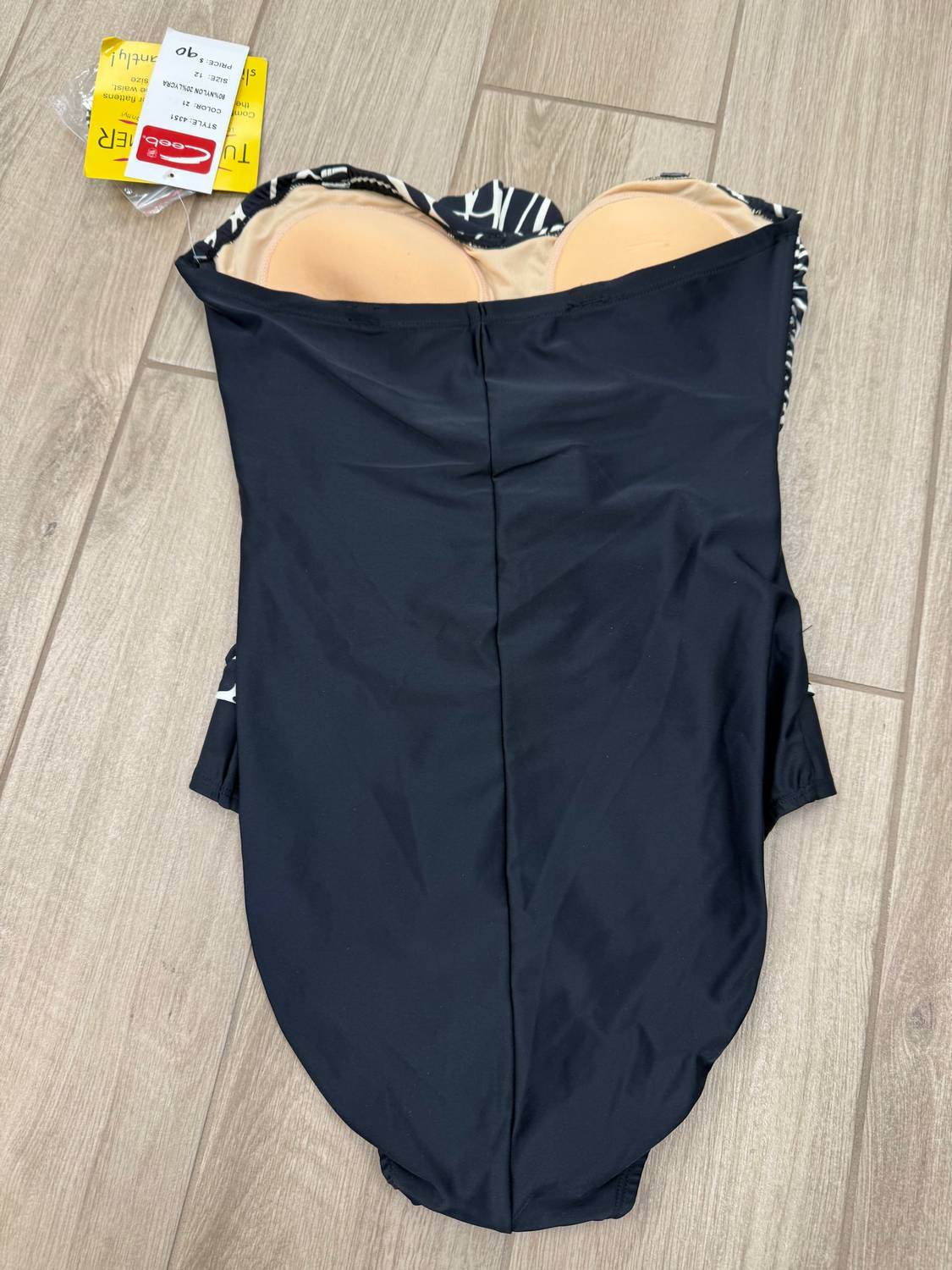 Ceeb USA - Women's Ruffle Strapless One Piece Swimsuit - Rack Hunt -