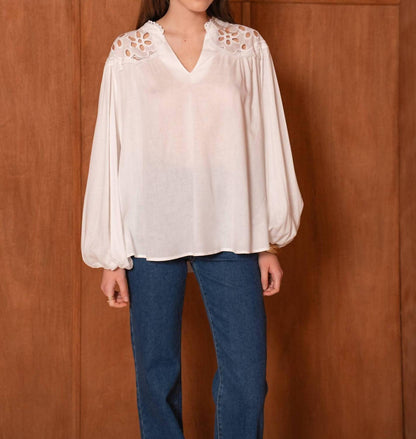 Openwork Lace Blouse