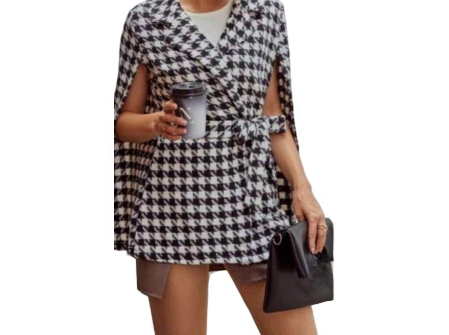 Kara and Kate - Plaid Cape Midi Coat - Rack Hunt -