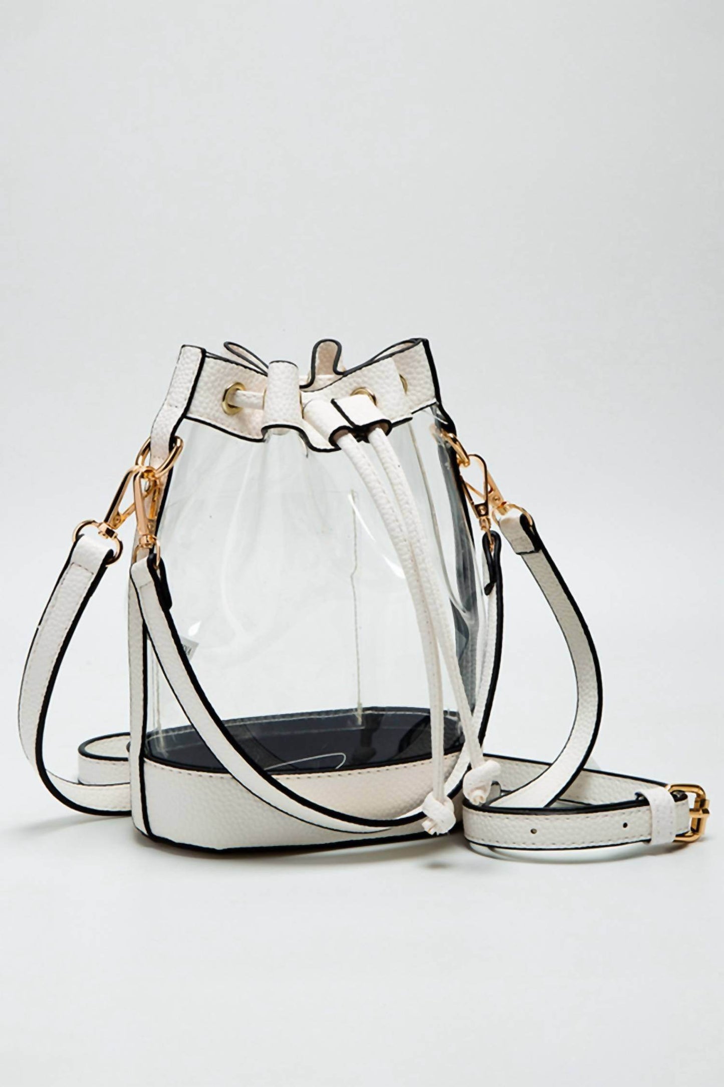 Hana - Women's Clear Crossbody Stadium Bucket Bag - Rack Hunt -