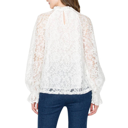Vintage Floral Lace Blouse