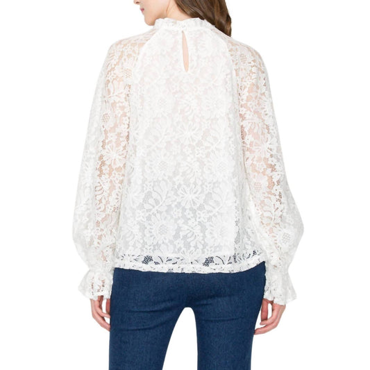 Vintage Floral Lace Blouse