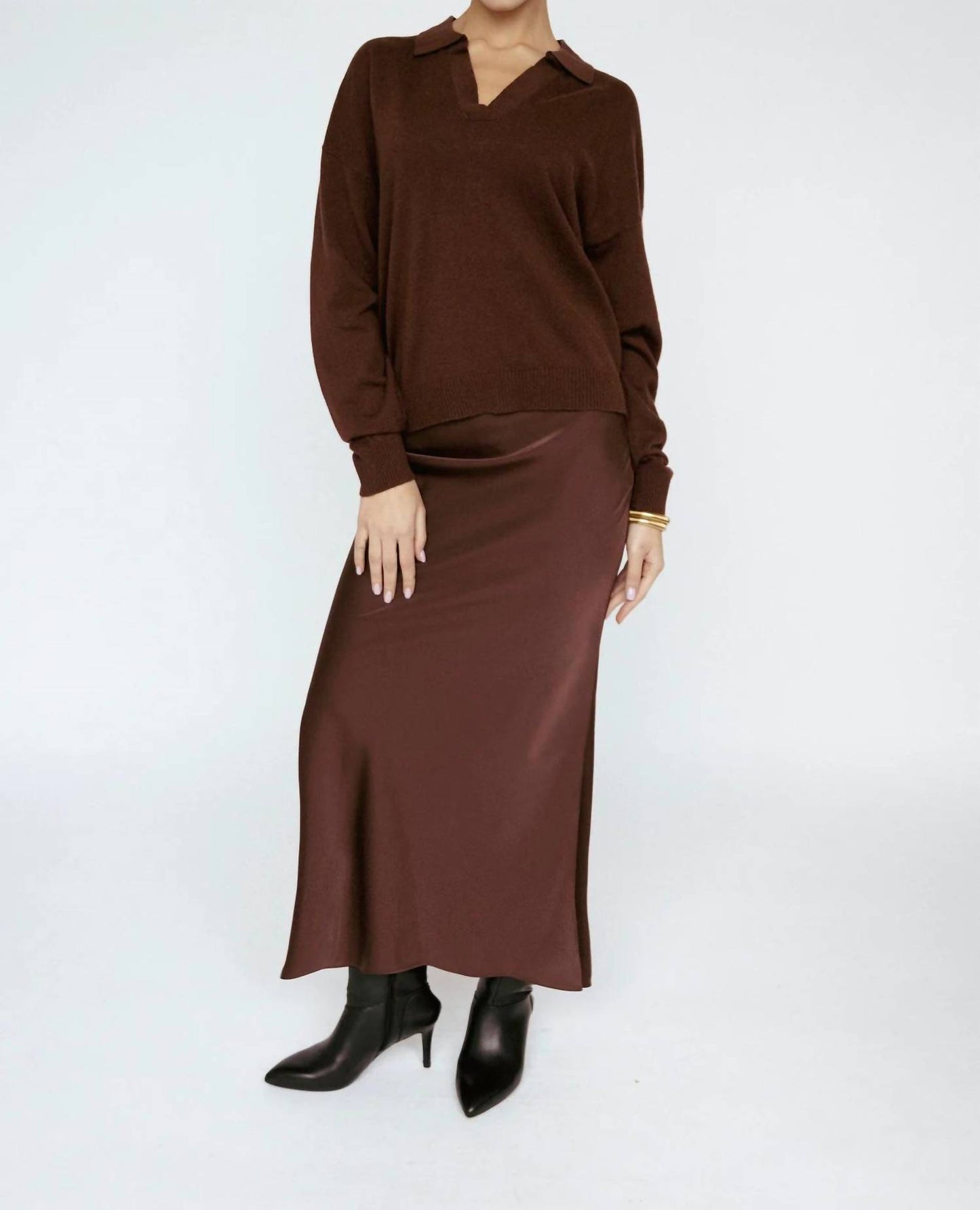 Satin Bias Cut Skirt