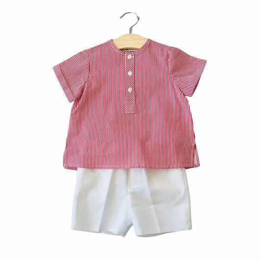 Kid's Striped Short Sleeve Set