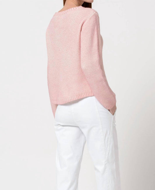 Patty Soffio Art Cashmere Crumble Crew Neck Sweater