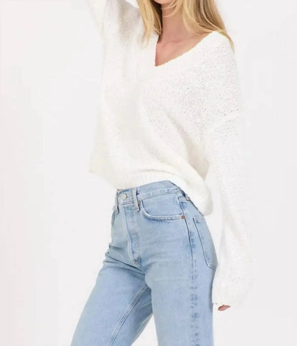 One Grey Day - Linnea Vneck Pullover - Rack Hunt