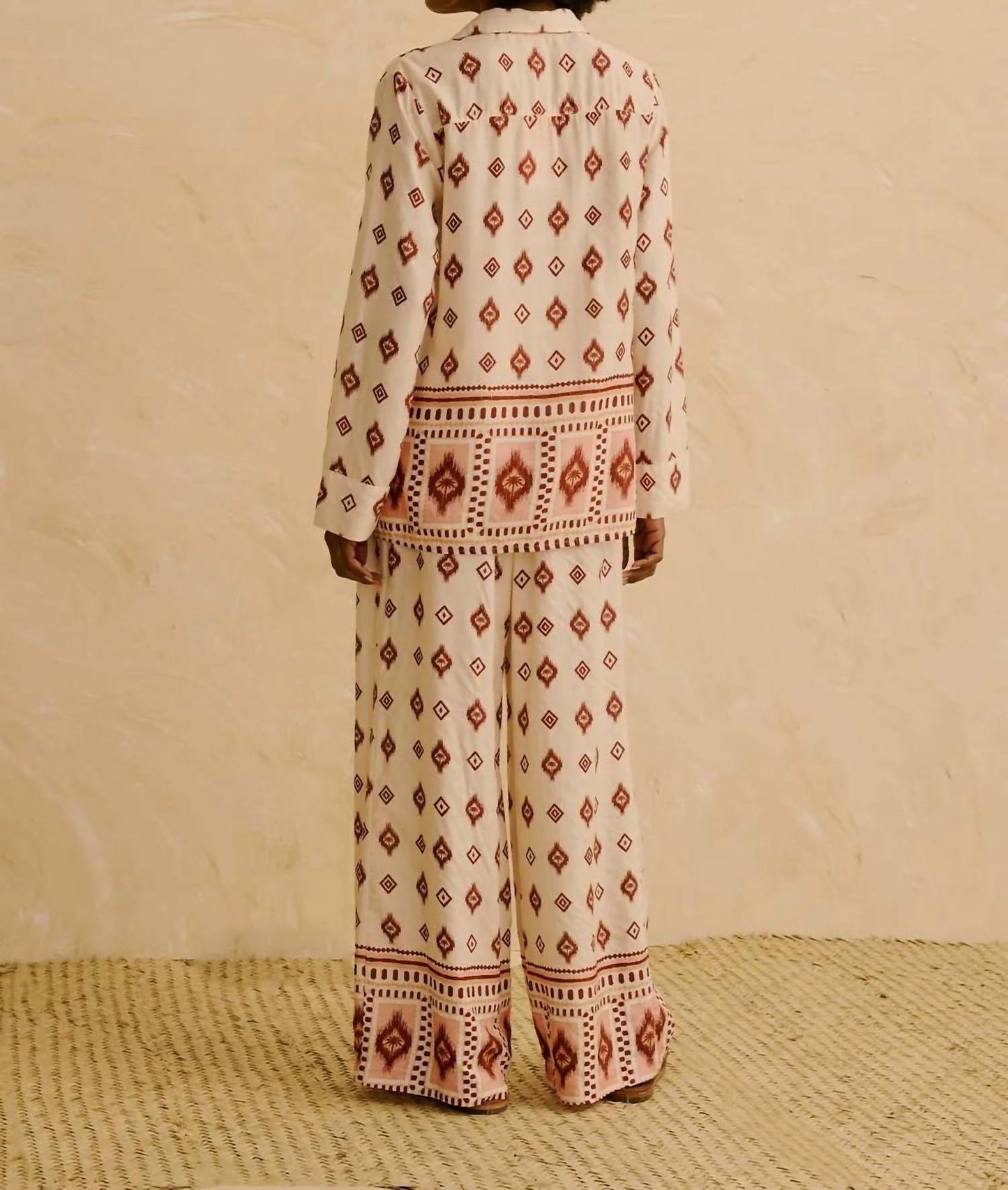 Printed Wide Leg Pants