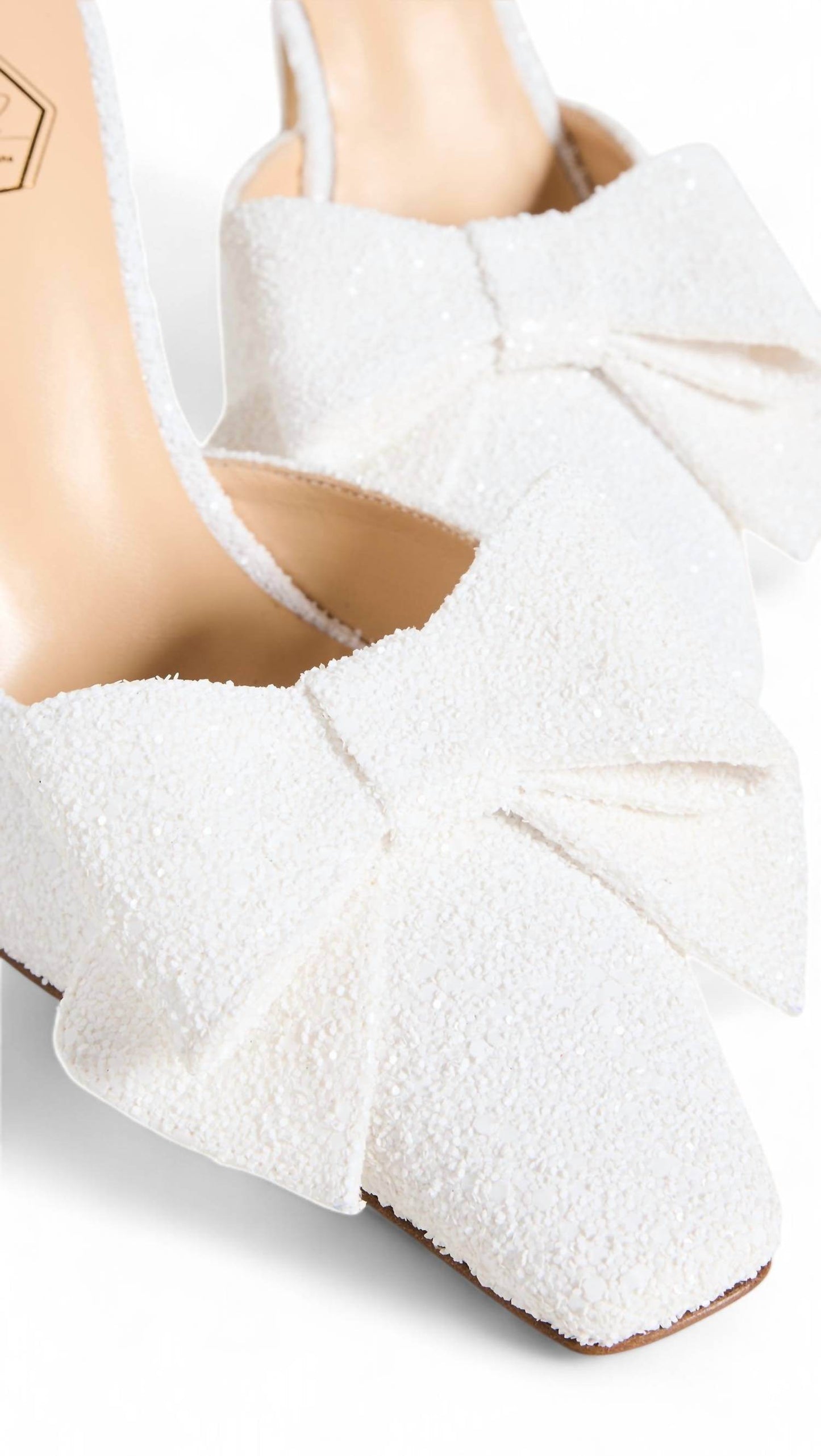 Nalebe - DIMANTE GLITTER HIGH HEEL MULE BRIDAL - Rack Hunt -