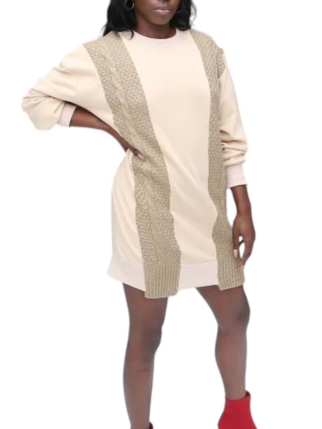 Genuine - Knit Me Close Knit Sweatshirt Dress - Rack Hunt -