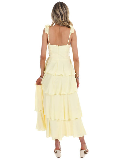 Flutter Away Ruffle Tiered Dress