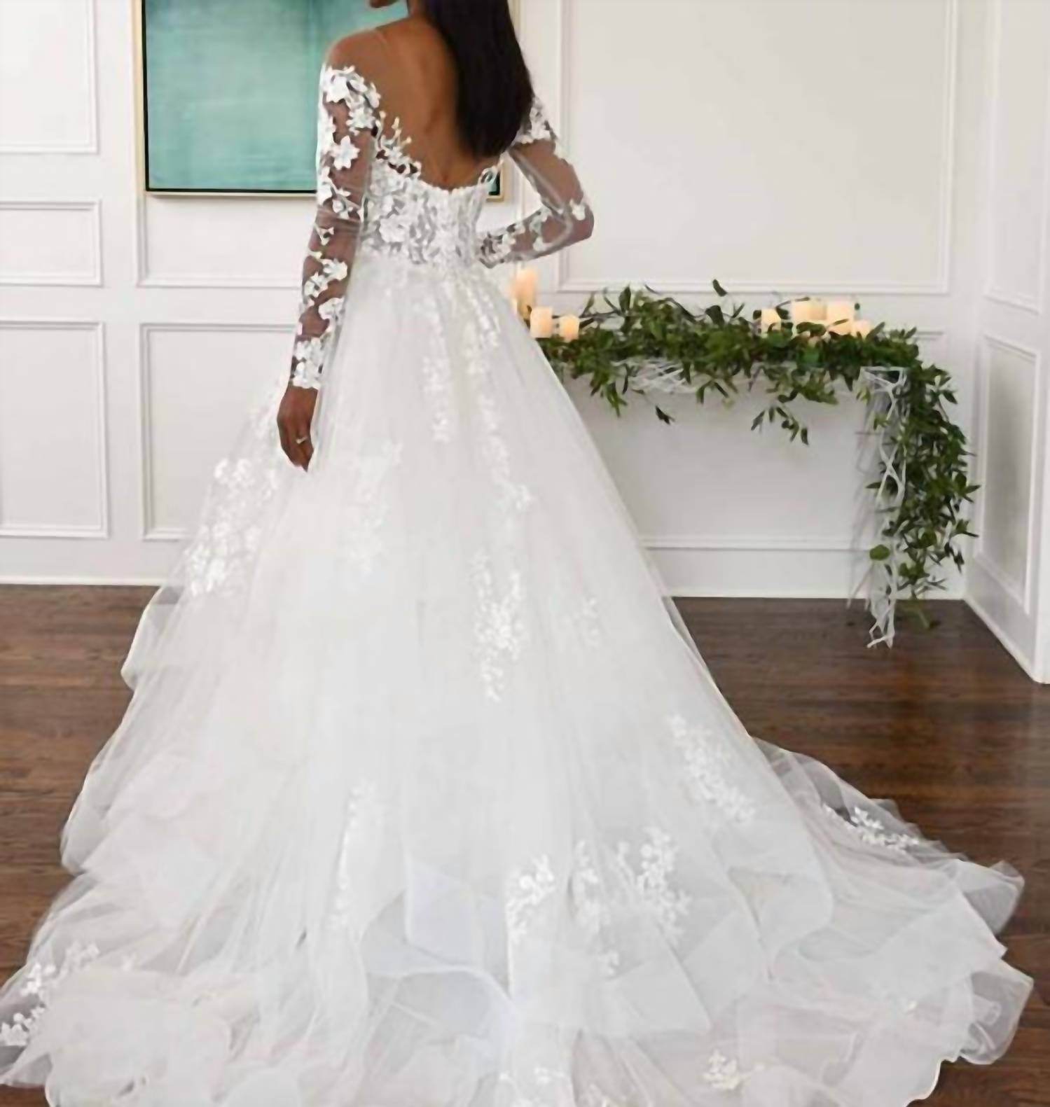 Essence of Australia - Off-shoulder Lace Wedding Gown - Rack Hunt