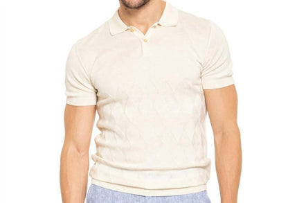 Argle Knit Polo