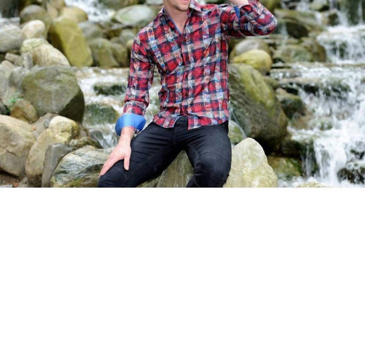 Button Down Print Shirt