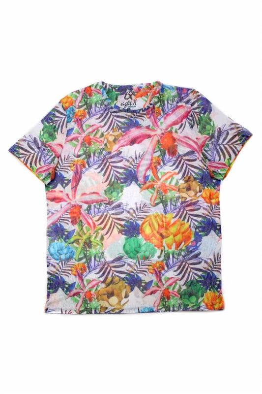 Eight X Men's Tropical Print Tee in Multi