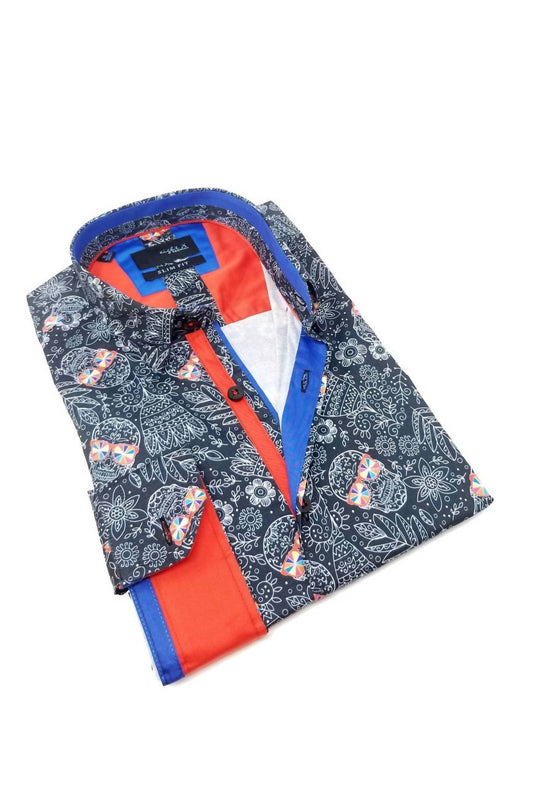 Radical Skull Button Down Shirt
