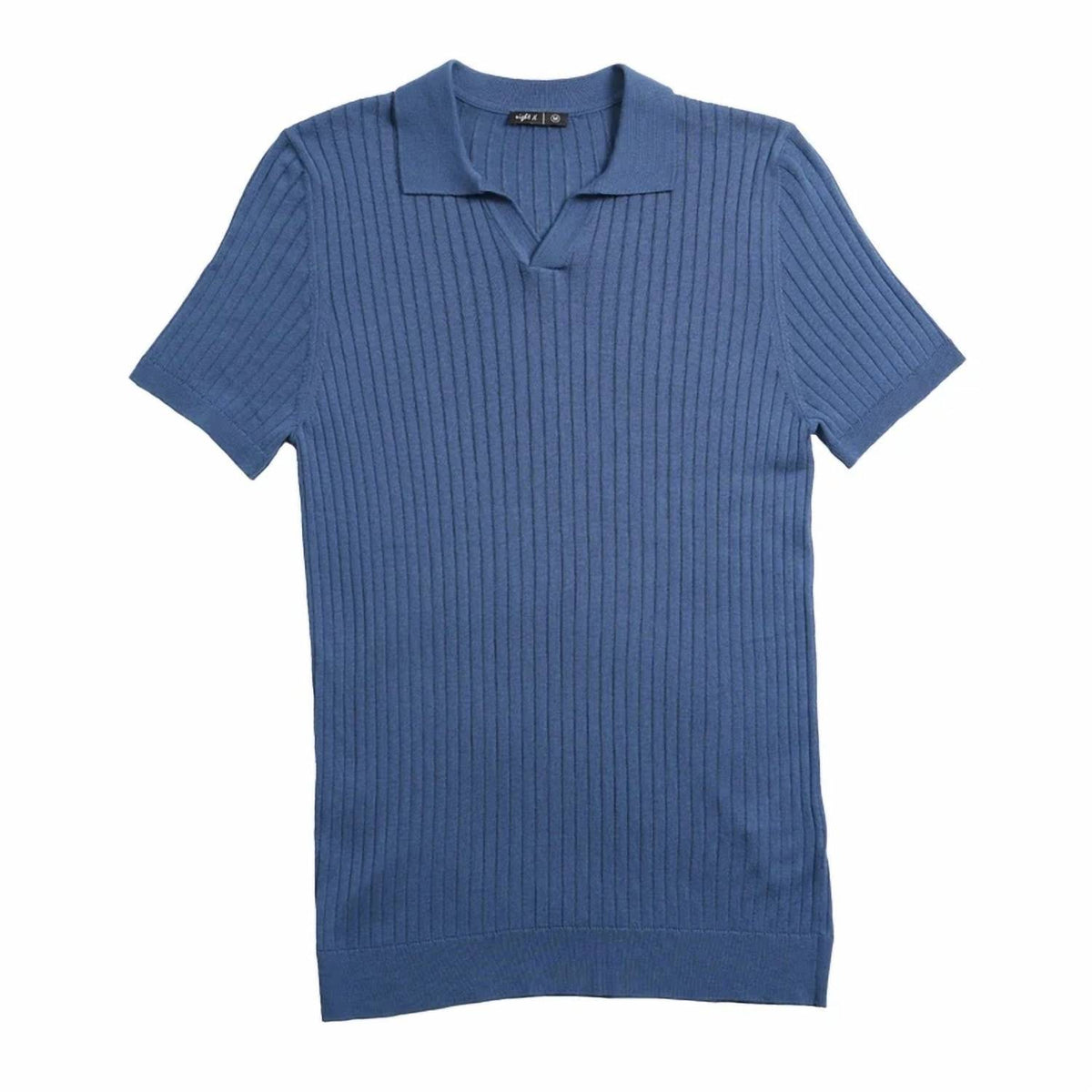 Ribbed Knit Polo