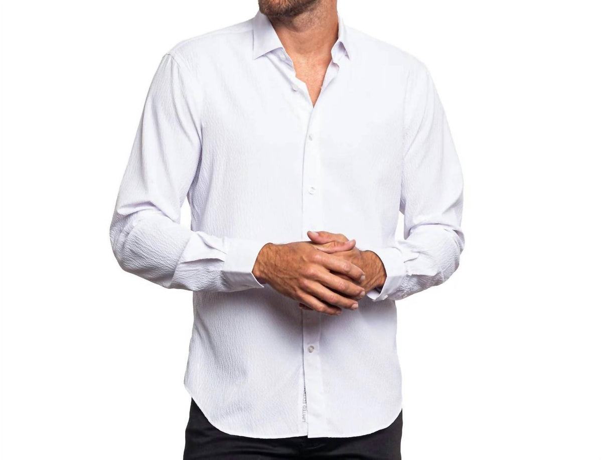 Seersucker Solid Button Down Shirt