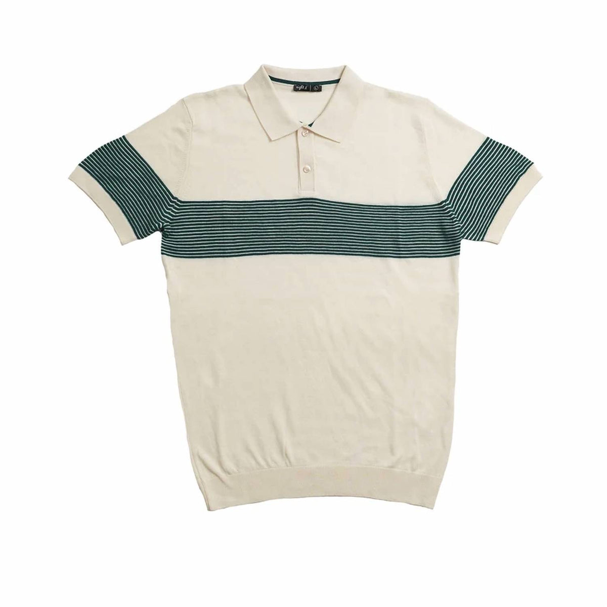 Striped Chest Knit Polo