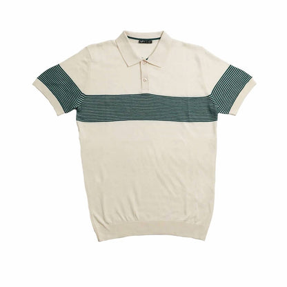 Striped Chest Knit Polo