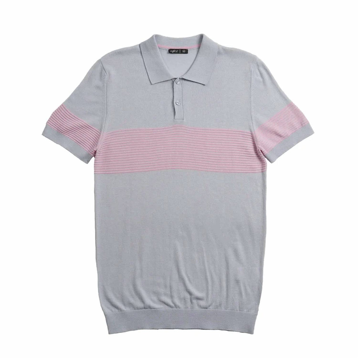 Striped Chest Knit Polo