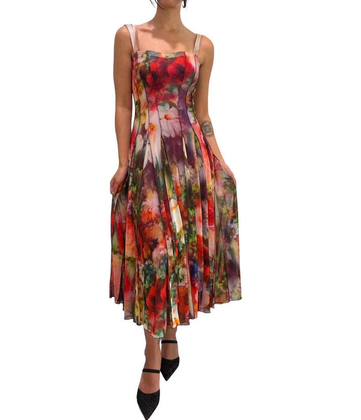 Bruna Paneled Midi Dress