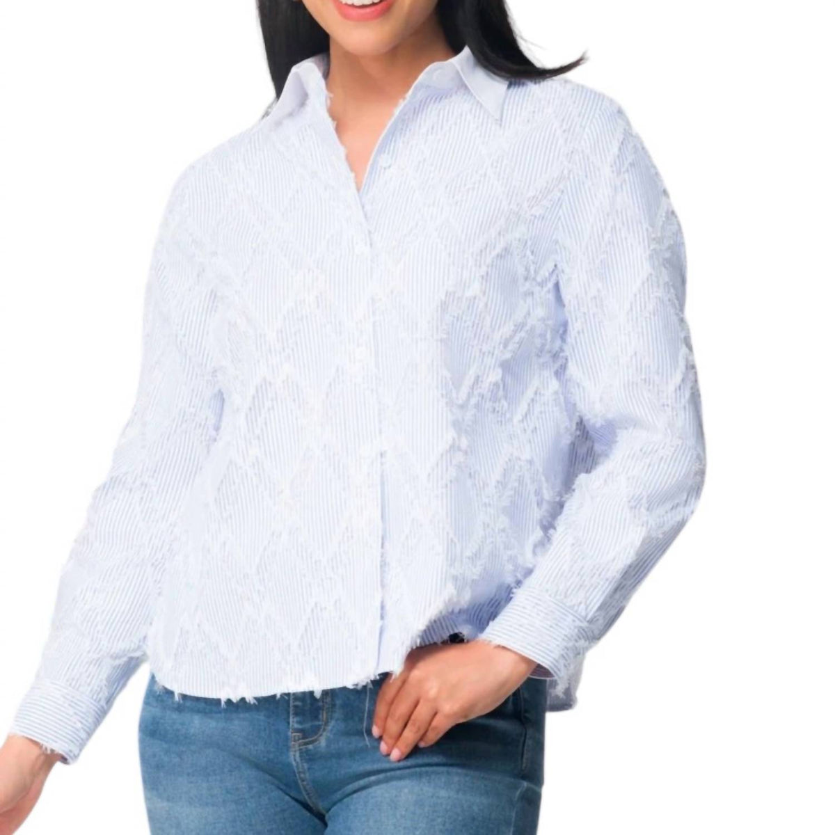 Stripe Long Sleeve Blouse
