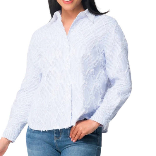 Stripe Long Sleeve Blouse