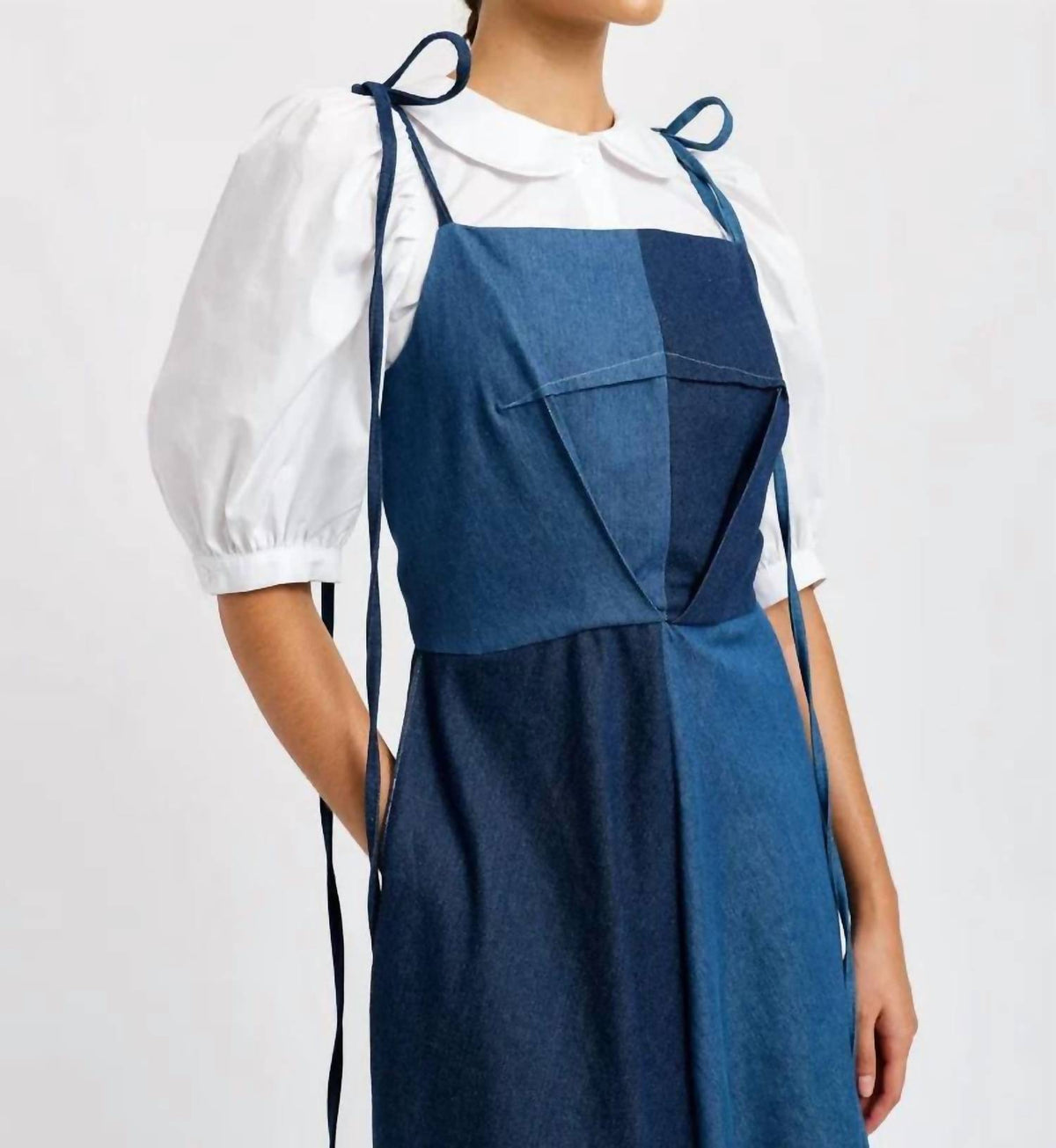 Half-half Midi Dress