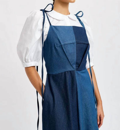Half-half Midi Dress