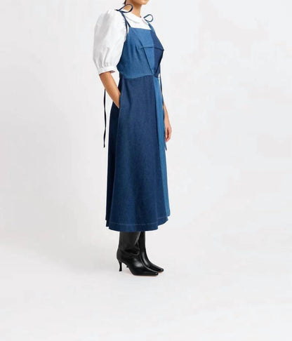 Half-half Midi Dress