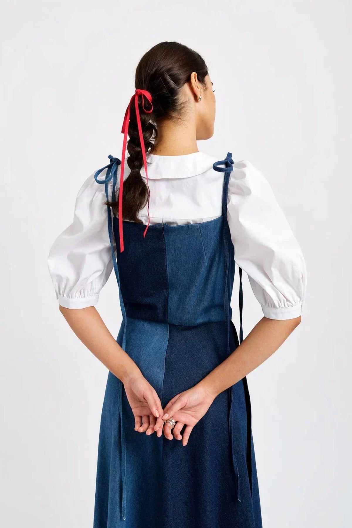 Half-half Midi Dress