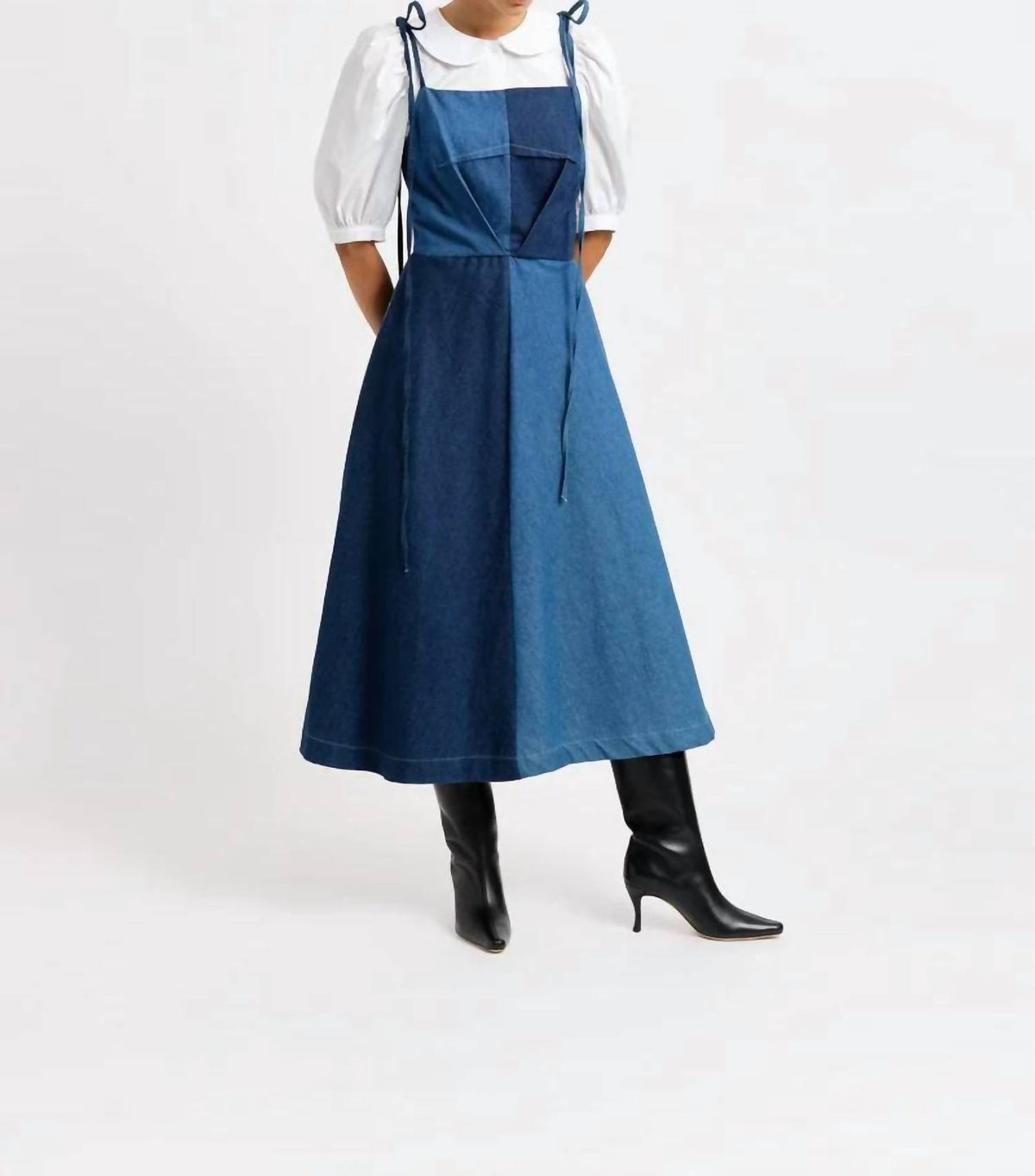Half-half Midi Dress