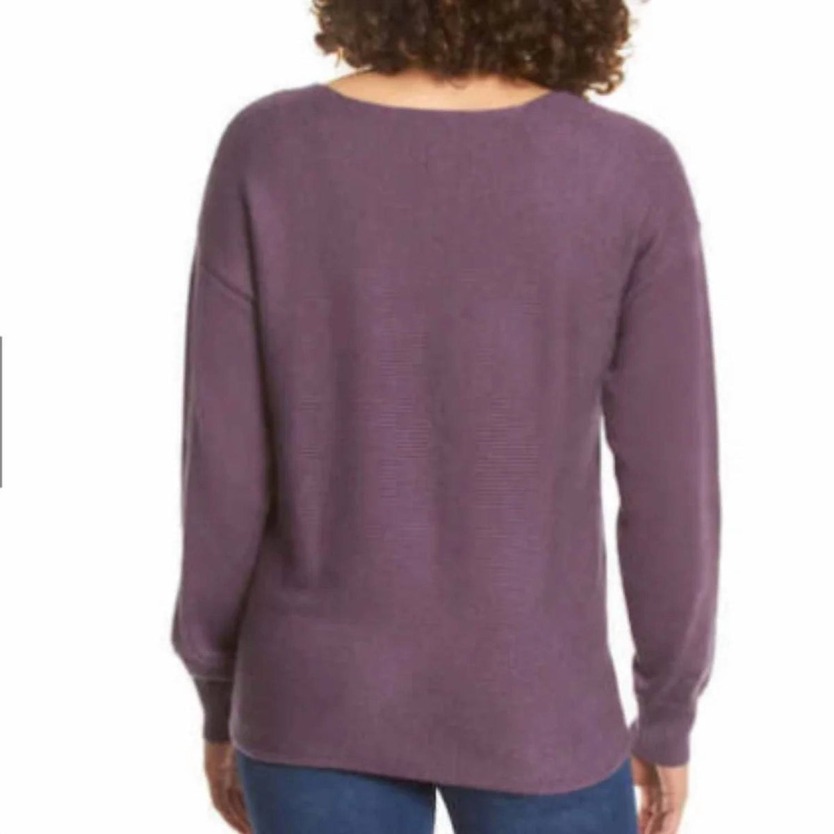 Ribbed V-neck Sweater