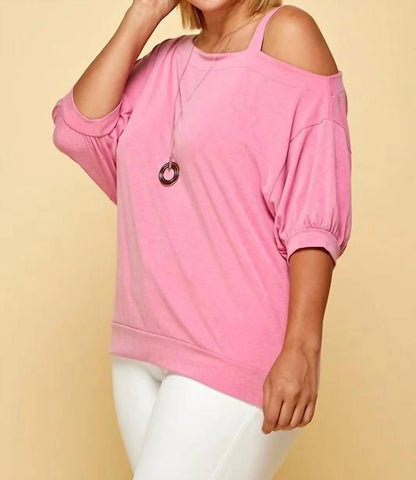 Pretty In Pink Top - Plus