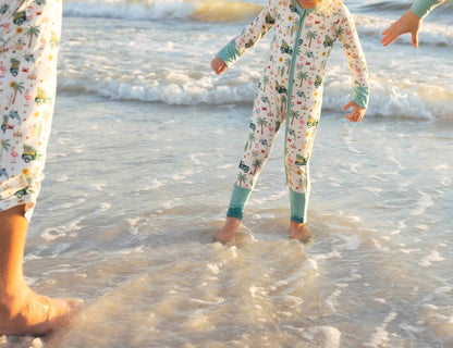 Coastal Christmas Bamboo Convertible Baby Pajama