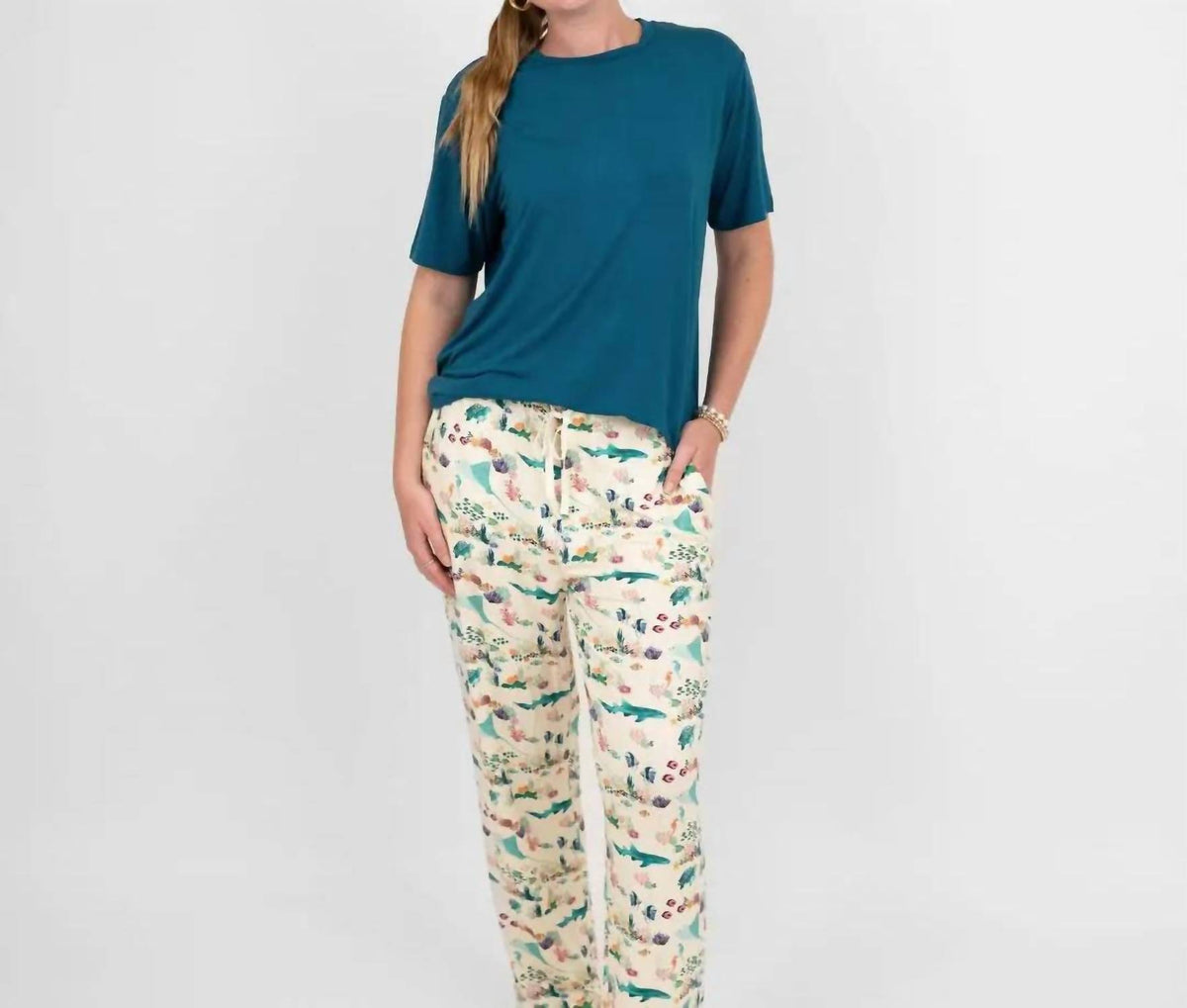 Coral Reef Bamboo Relaxed Lounge Pajama Pants