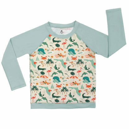Explore Florida Long Sleeve Baseball Rash Guard Shirt