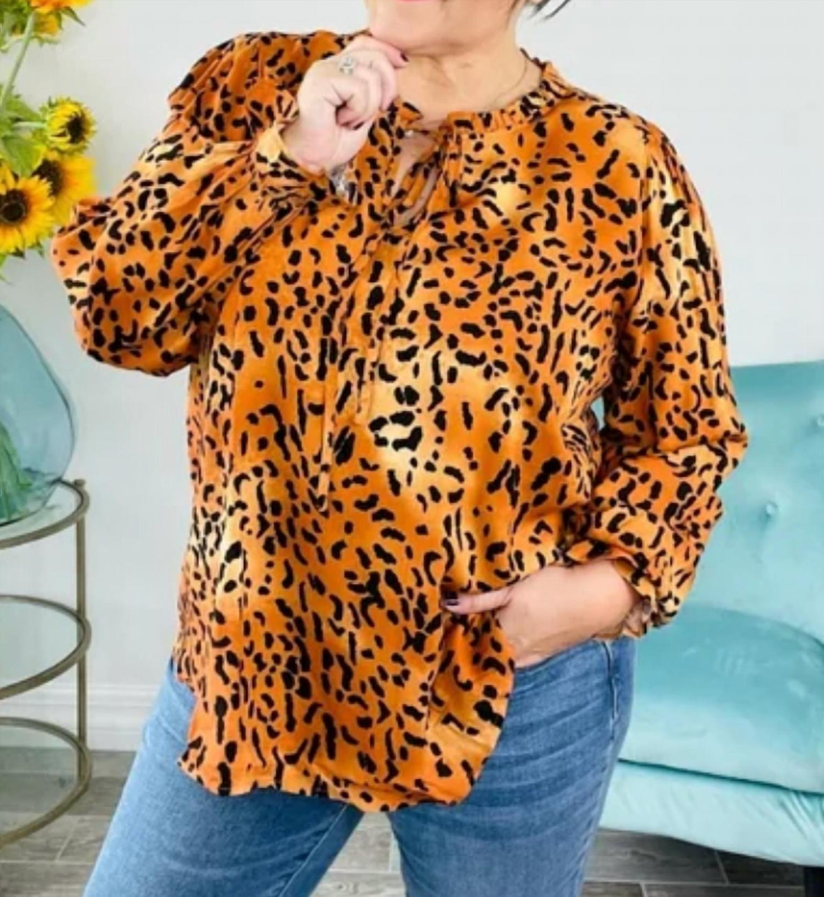 Leopard Long Sleeve Top
