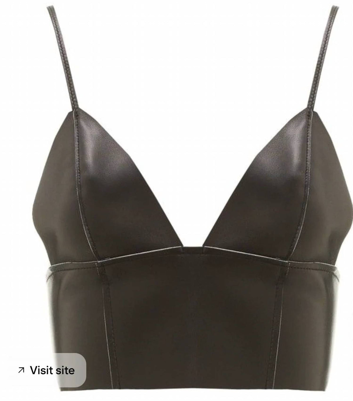 Women's Leather Bralette