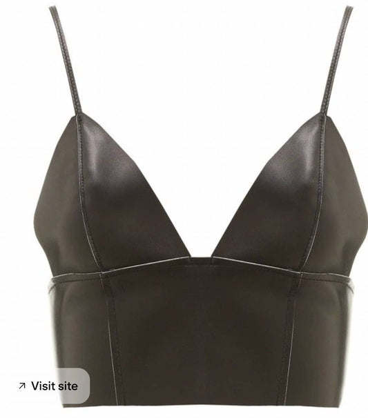 Women's Leather Bralette