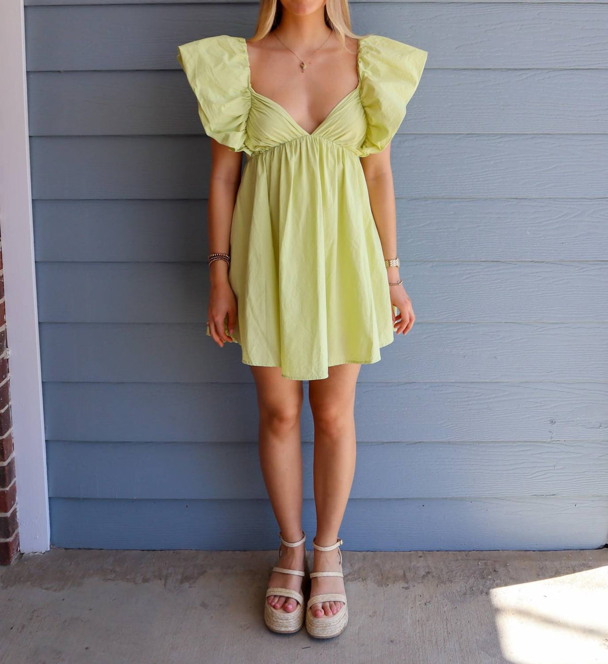 Flutter Sleeve Mini Dress