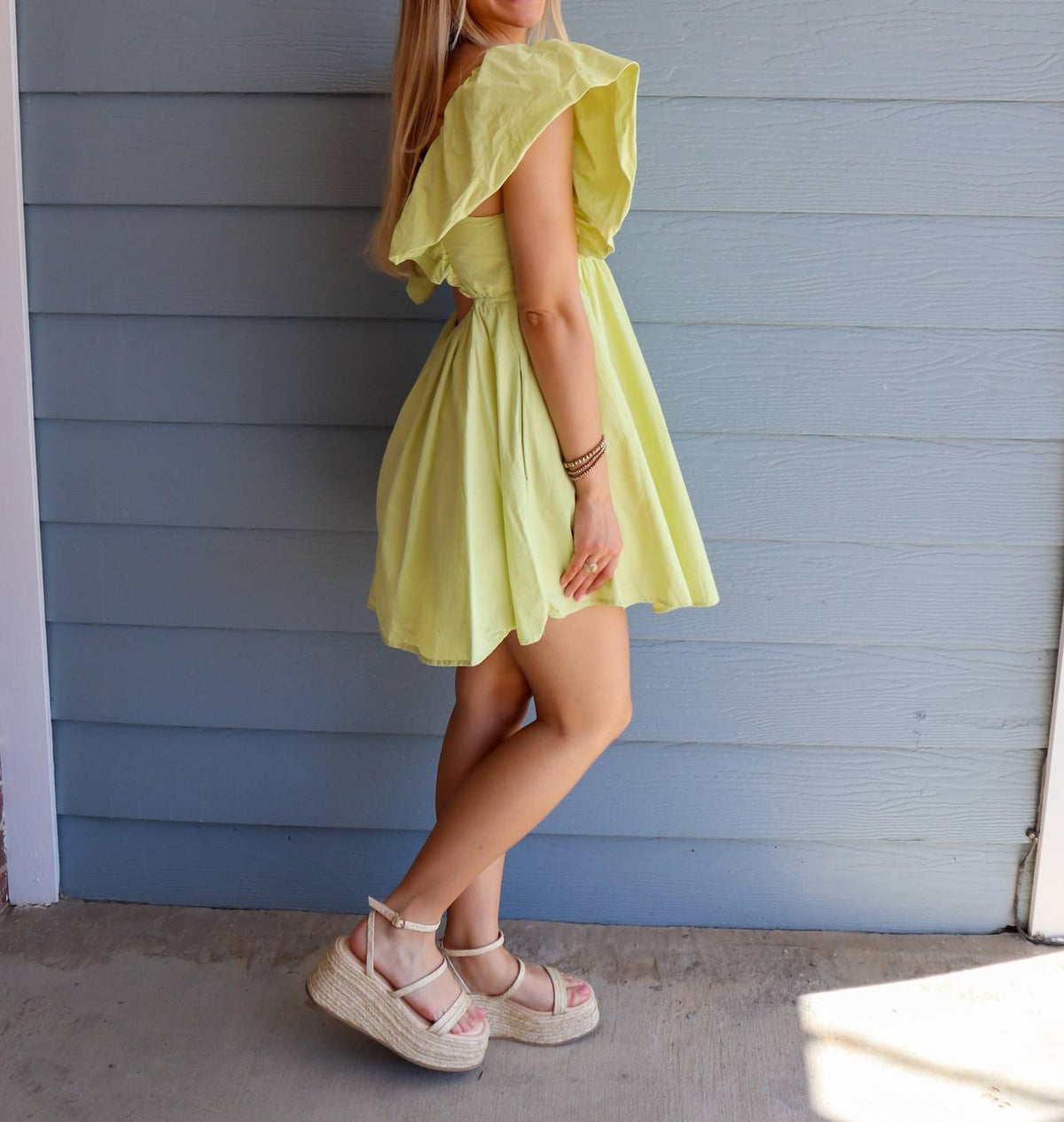Flutter Sleeve Mini Dress