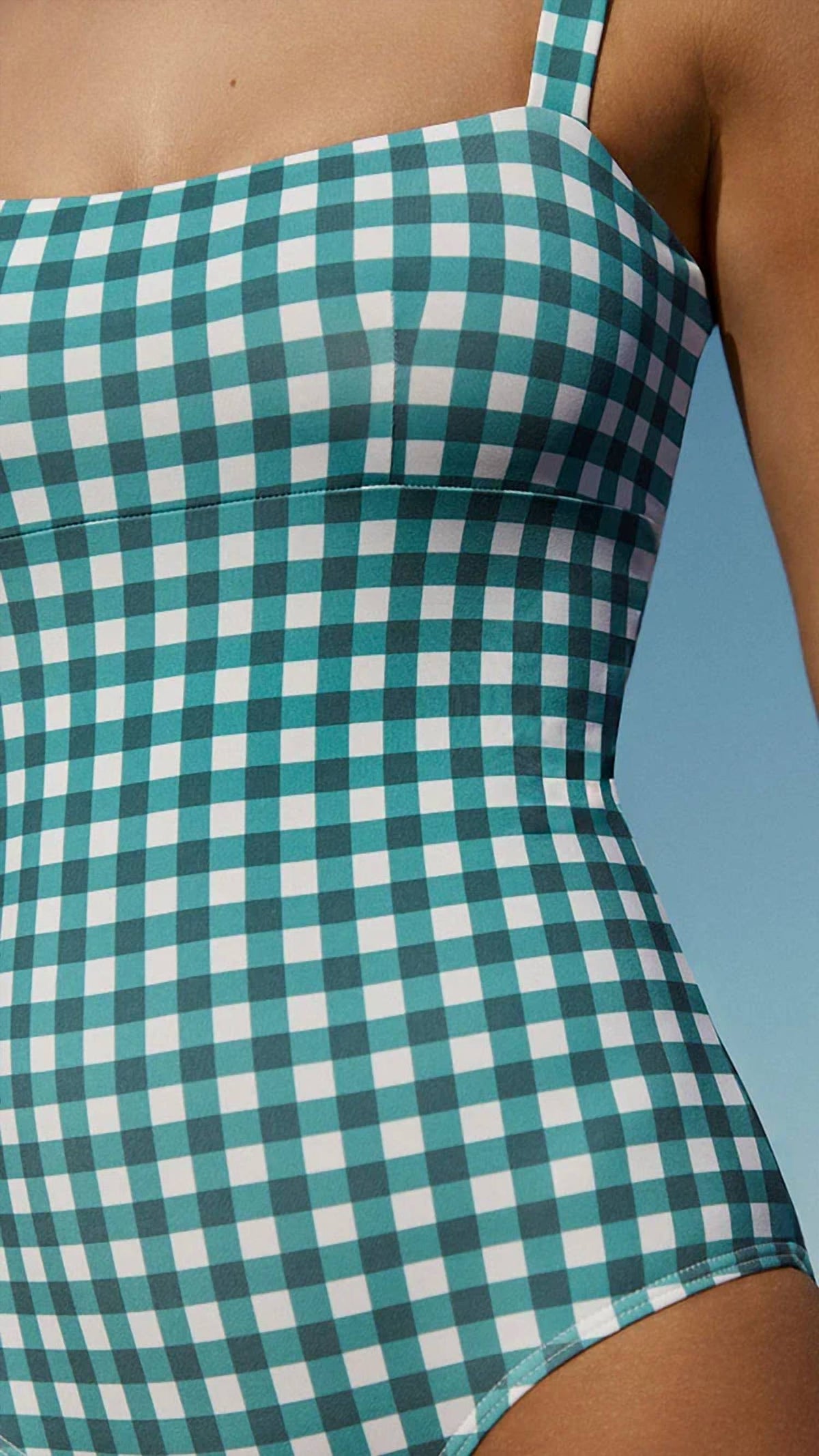 Gingham Bandeau One Piece
