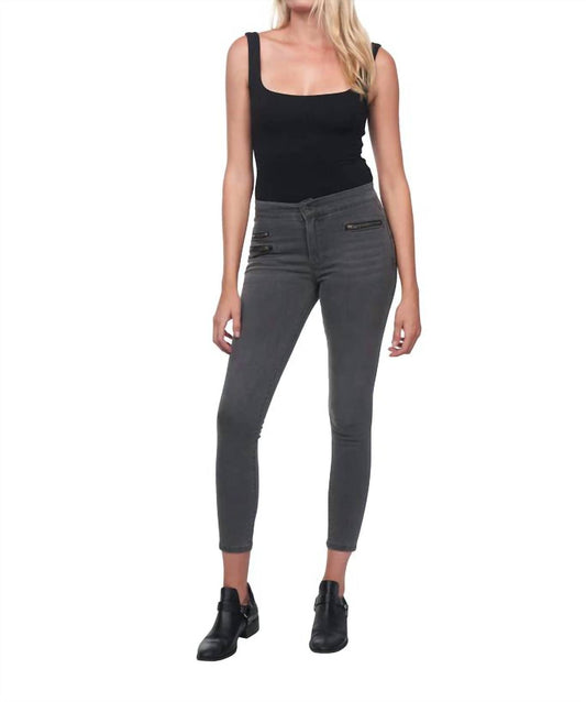 Multi Zip Skinny Jean