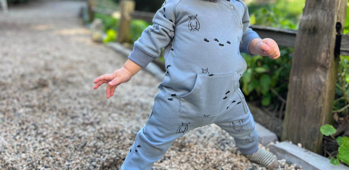 Boy's Parker Yeti Hooded Romper