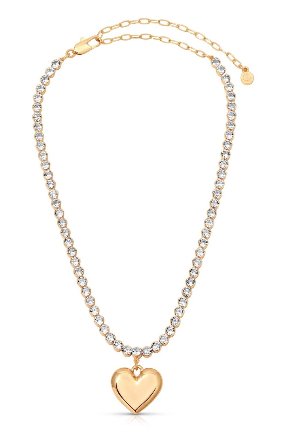Women's Luminous Love Tennis Necklace